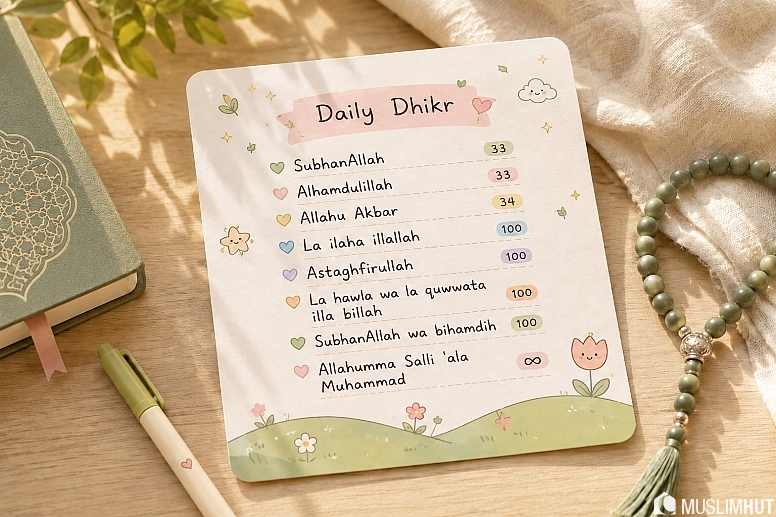 daily dhikr card