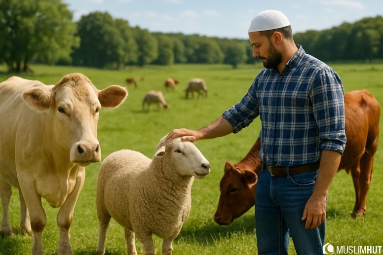 farmers harmony in the pasture